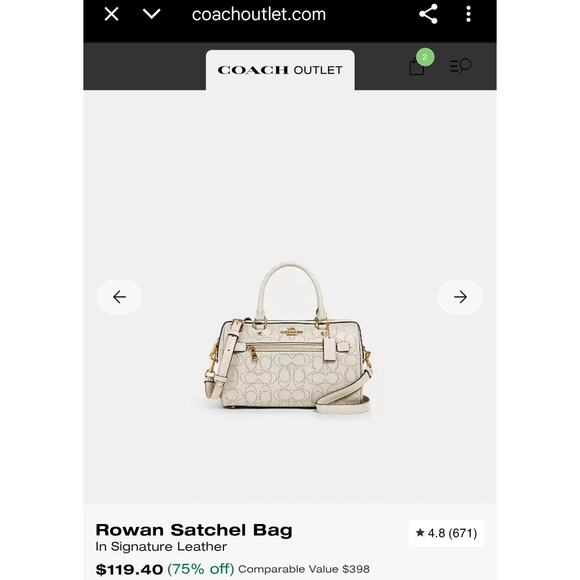 Coach Rowan Satchel in Signature Leather — Yellow with Gold Hardware 💛 - Picture 7 of 8